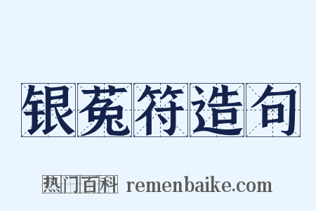 银菟符造句是什么意思的图片